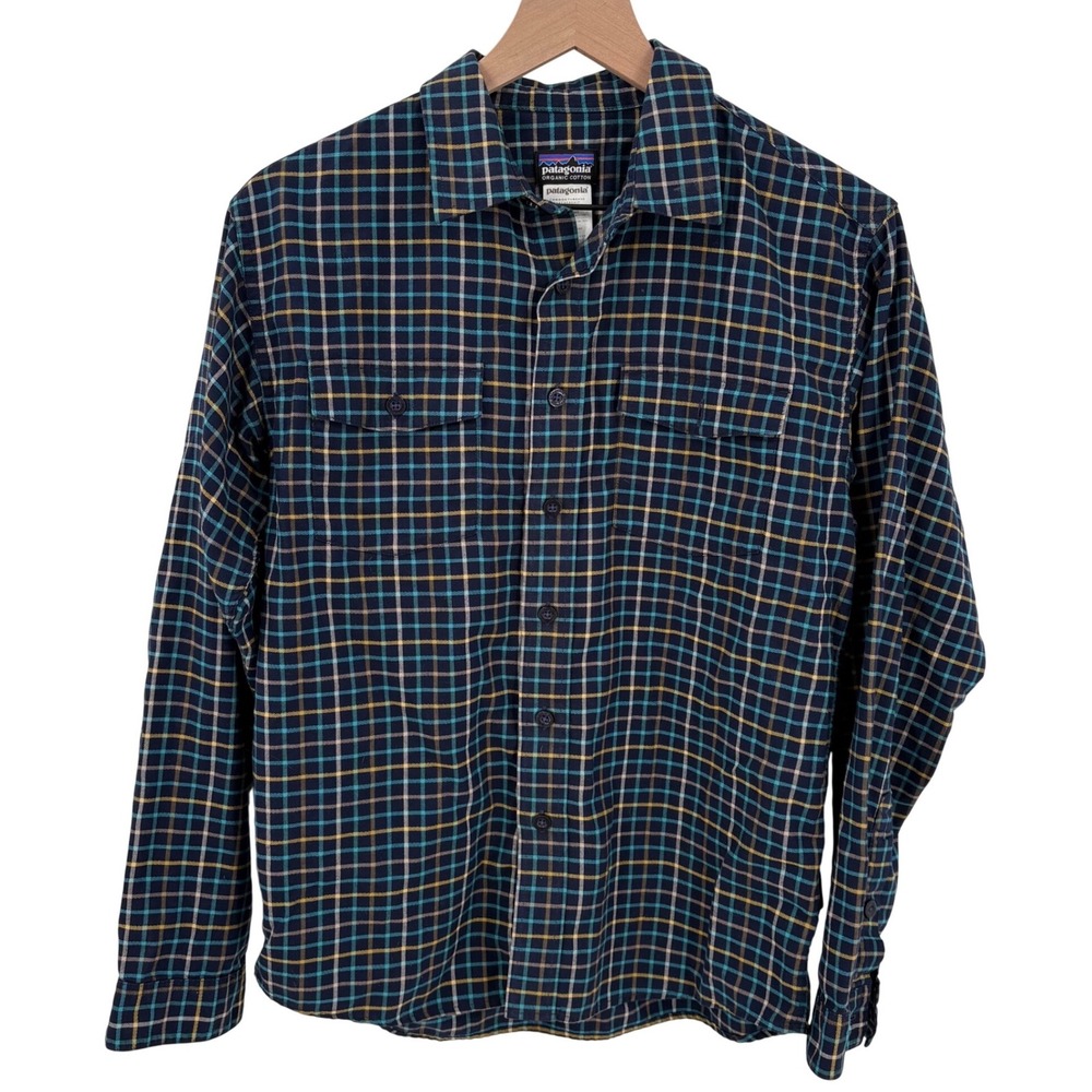 Patagonia Men's Buckshot Plaid Flannel Outdoor Workwear Button Down Small